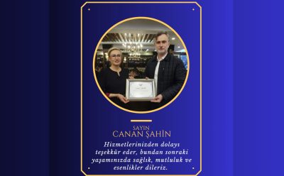 Personelimiz Canan Şahin Emekli Olmuştur